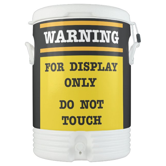 Warning For Display Only Do Not Touch Beverage Cooler (Front)