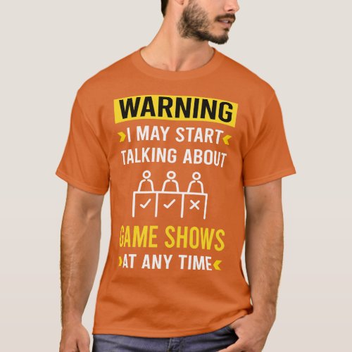 Warning Game Shows TV Show T_Shirt