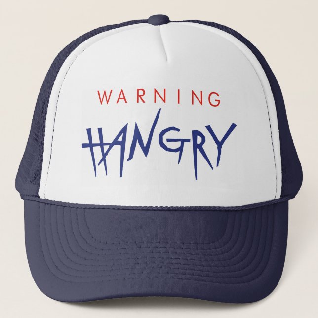 Warning Hangry Trucker Cap (Front)