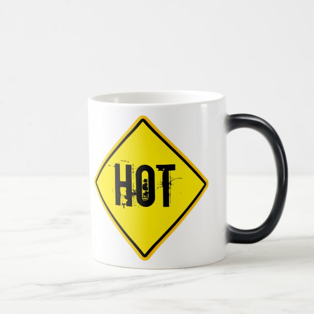 WARNING   HOT COLOR MORPH MUG  (Right)