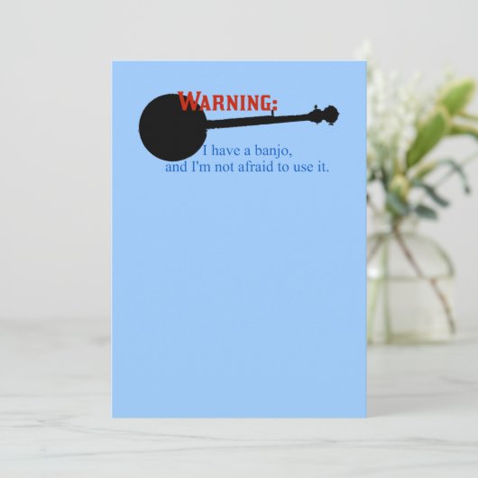 Warning: I have a banjo... (Standing Front)