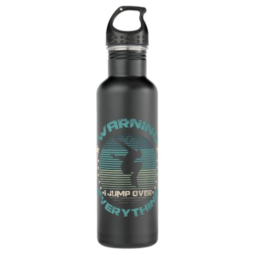 Warning I Jump Over Everything Parkour Stainless Steel Water Bottle