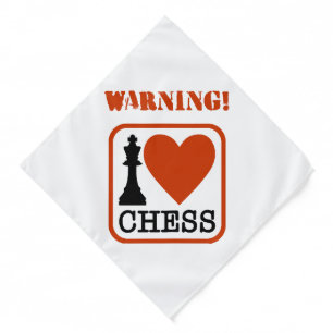 Warning! I love chess Bandana
