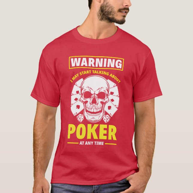 Warning I May Startalking About Poker Anyime boy T-Shirt (Front)