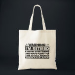 Warning I'm Retired Funny Retirement Retiree Tote Bag<br><div class="desc">Warning I'm Retired Funny Retirement Retiree</div>