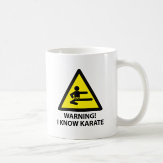 Warning Karate Coffee Mug