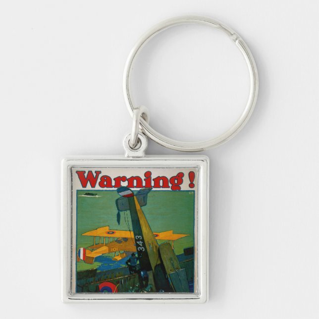 Warning! Keychain (Front)