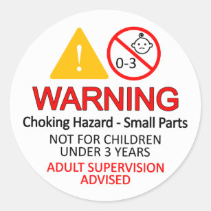 Warning Labels Choking Hazard Small Parts
