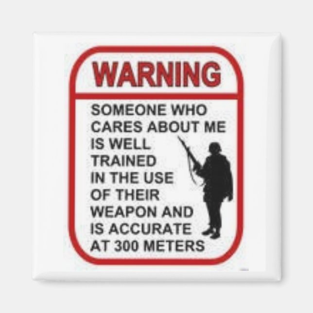 WARNING MAGNET (Front)