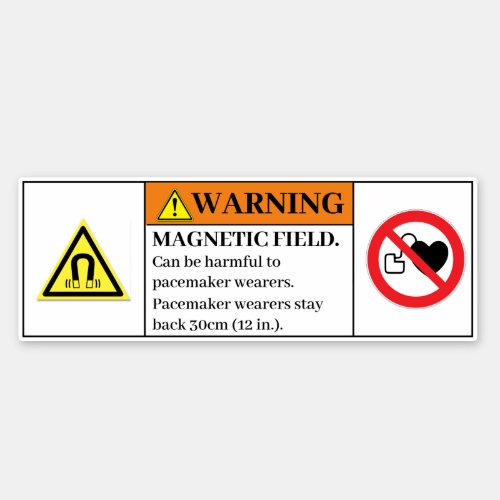 Warning Magnetic Field Label Ðœ265
