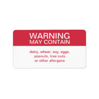 Warning May Contain Customized Ingredients