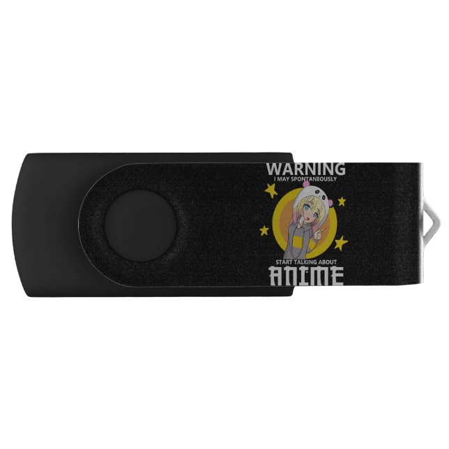 warning may start talking about anime flash drive (Front)