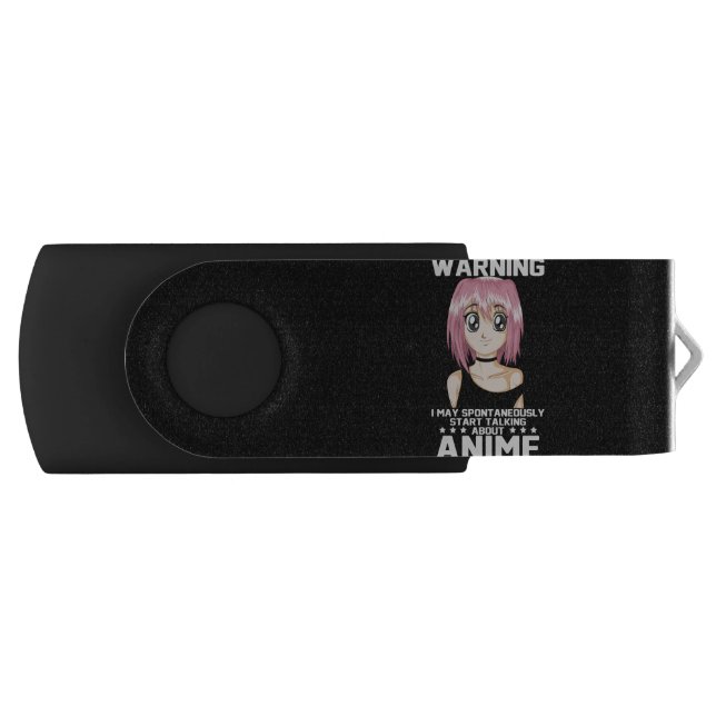 warning may start talking about anime flash drive (Front)