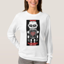 Warning: May Talk About AI White Long Sleeve