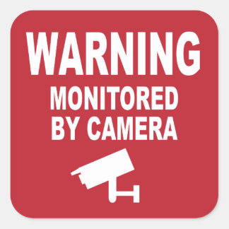 40+ Warning Security Camera Stickers and Warning Security Camera ...