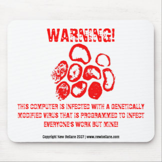 WARNING! MOUSE PAD