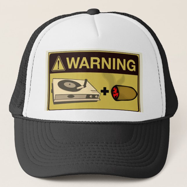 Warning: Music Studio Party  Trucker Hat (Front)