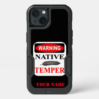 WARNING: NATIVE TEMPER iPhone 13 CASE