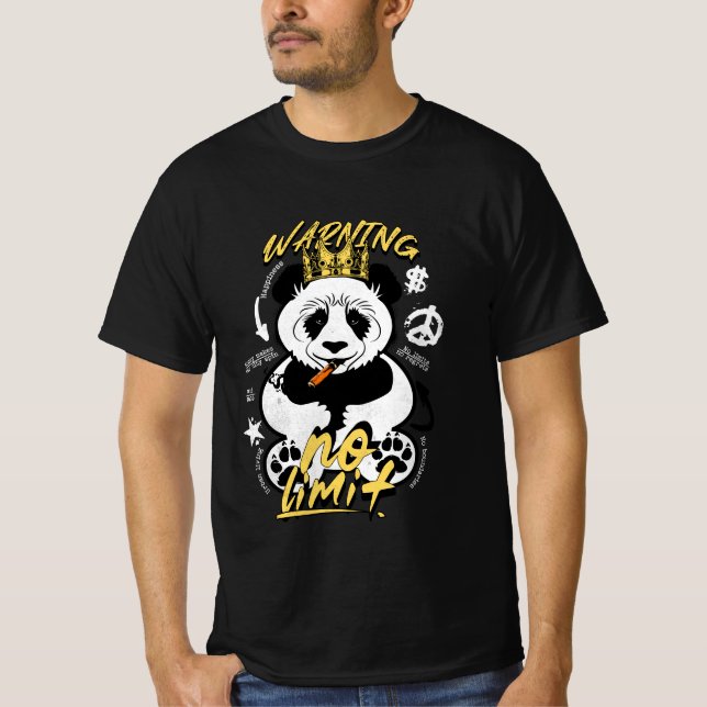 warning no limit  T-Shirt (Front)