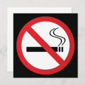 Warning no smoking sign (Front/Back)