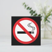 Warning no smoking sign (Standing Front)