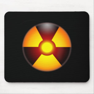 Warning Nuclear Radiation Mouse Pad