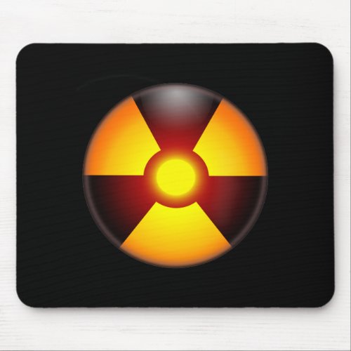 Warning Nuclear Radiation Mouse Pad