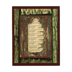 Warning of Fate To Come Wood Wall Decor
