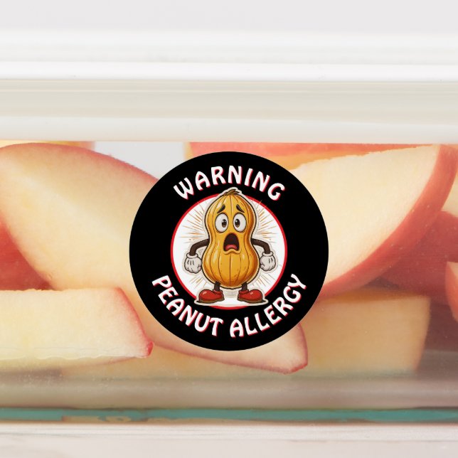 Warning Peanut Allergy Alert   Labels (Affixed)