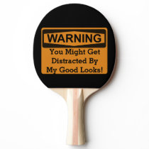Warning Ping Pong Paddle Warning Ping Pong Paddle