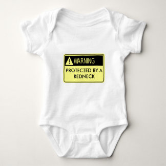 Warning Protected by a Redneck Baby Bodysuit