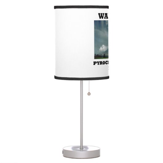 Warning! Pyroclastic Flows Inside Volcano Table Lamp (Left)