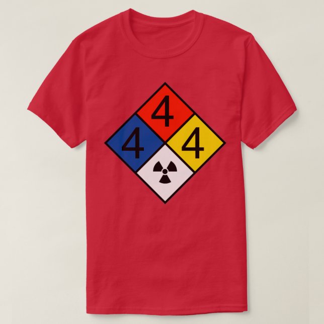 warning radioactive NFPA diamond T-Shirt (Design Front)