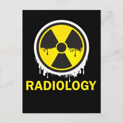 Warning Radiology Symbol Xray Radiologist Postcard