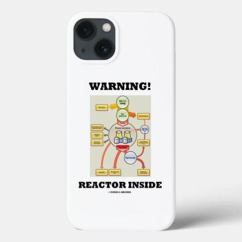 Warning Reactor Inside Nuclear Power Reactor iPhone 13 Case