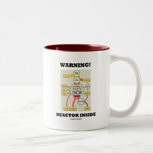 Warning Reactor Inside Nuclear Power Reactor Two_Tone Coffee Mug