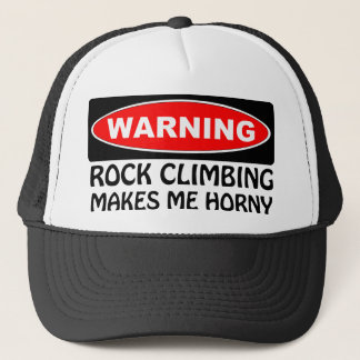 Warning Rock Climbing Makes Me Horny Hat