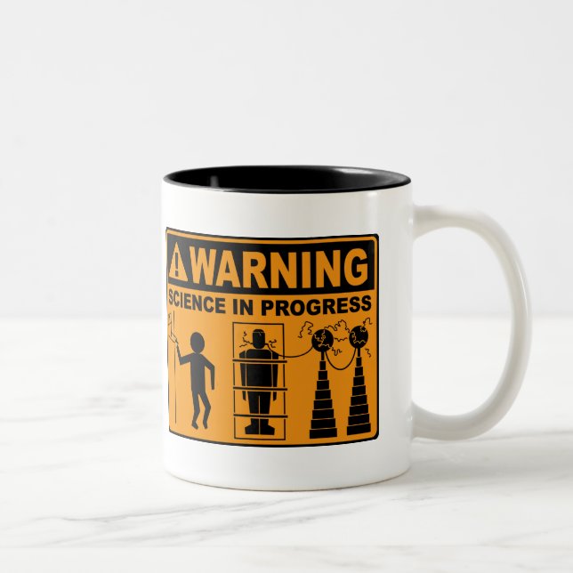 Warning! Science in Progress©: Frankenstein Mug (Right)