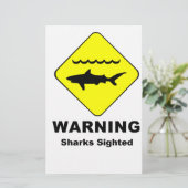 Warning Sharks Sighted Symbol (Standing Front)