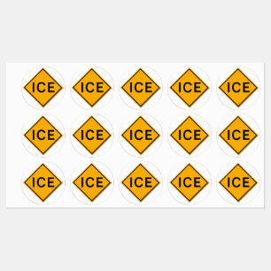 Warning sign ICE Labels