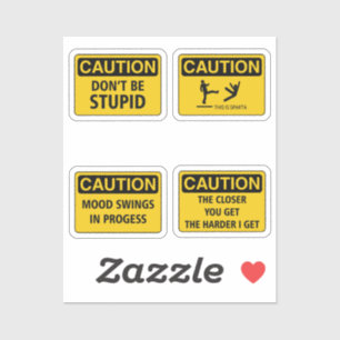 Warning sign IV Sticker