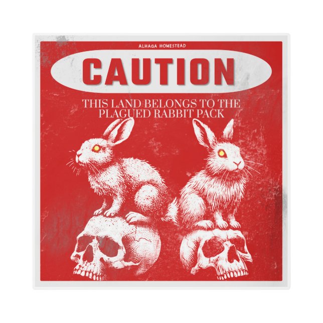warning sign rabbit (Front)