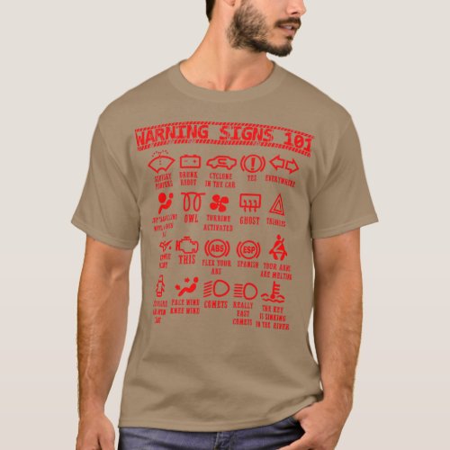 Warning Signs 101 funny auto mechanic for men wome T_Shirt