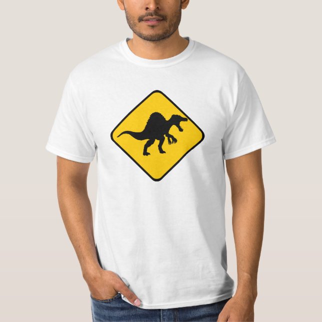 Warning Spinosaurus T-Shirt (Front)