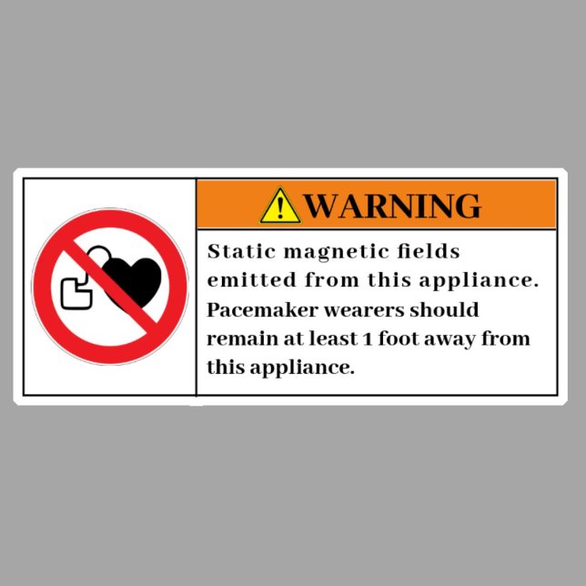 Warning Static Magnetic Fields Label (Creator Uploaded)