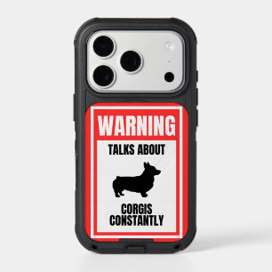 'Warning: Talks About Corgis Constantly' Dog Lover iPhone 17 Pro Case