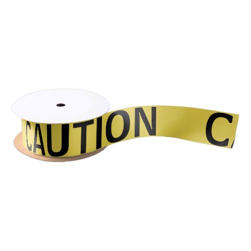 Warning Tape Satin Ribbon