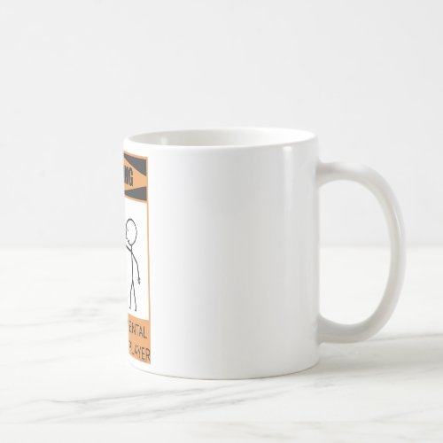Warning Temperamental Handbell Player Coffee Mug