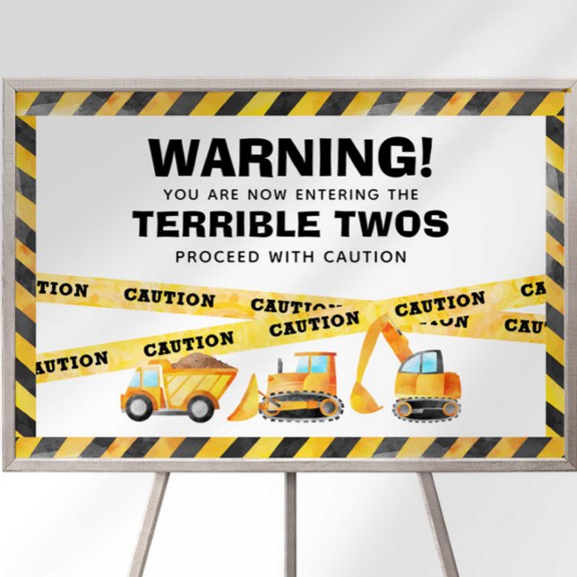 Warning Terrible Twos Ahead Welcome Sign (Creator Uploaded)