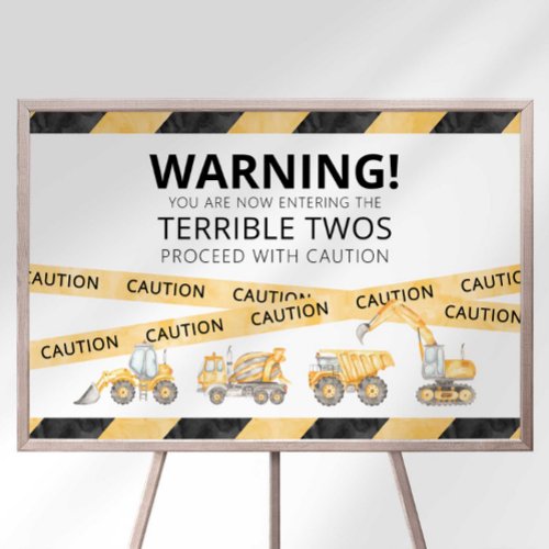 Warning Terrible Twos Ahead Welcome Sign